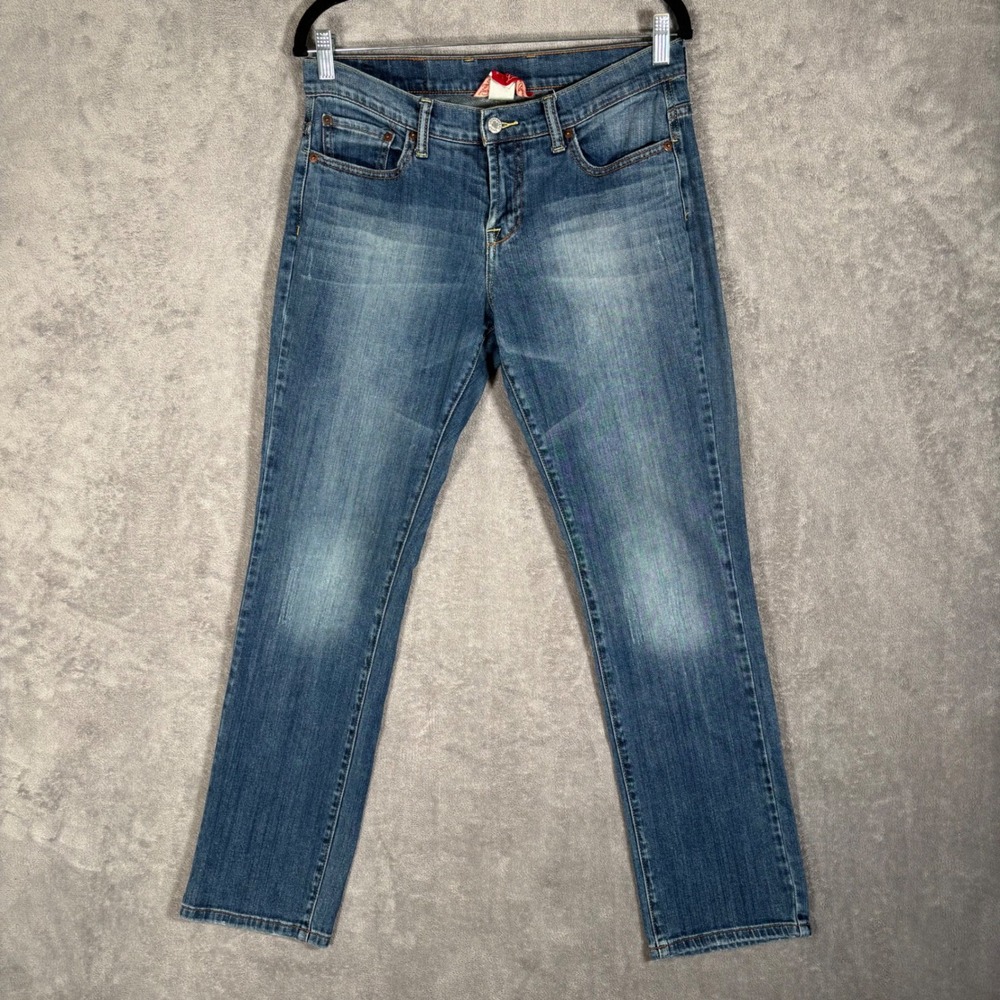 Lucky Brand Easy Rider Straight Leg Jeans Womens Size 8 29 Medium Wash Denim‎